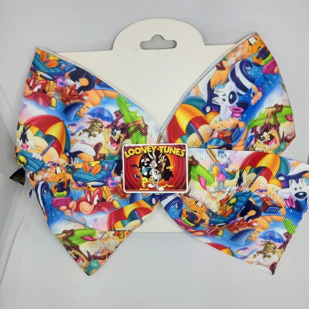 Hand Crafted Looney Tunes Multicolor Hair Bow